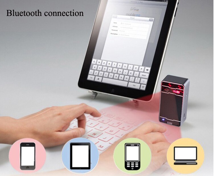 Bluetooth Wireless Virtual Projection Portable keyboard for iPhone & Android Smart Phone
