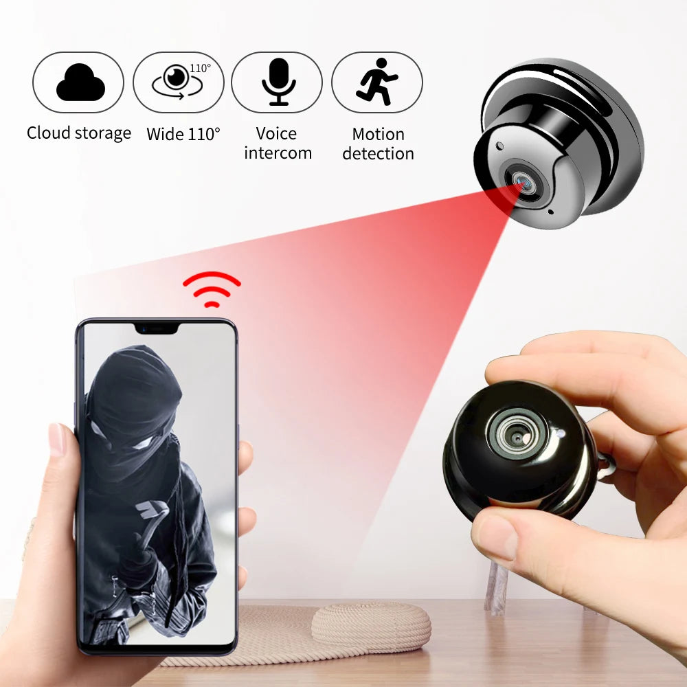 1080P Wireless Mini WiFi Camera Home Security Camera IP CCTV Surveillance