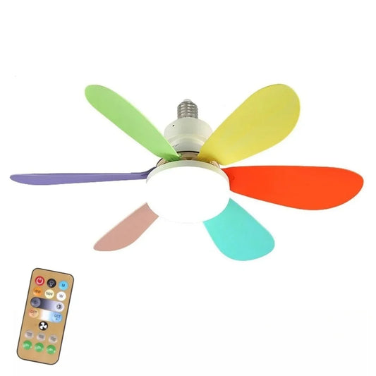 LED 40W ceiling fan light with remote control for dimming, suitable for living room